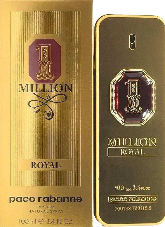 Paco Rabanne Million Royal perfume packaging on a white background