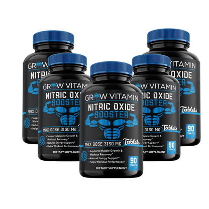 Nitric Oxide L-Arginine Pre Workout +Testosterone Booster,Muscle Pill,Amino Acid