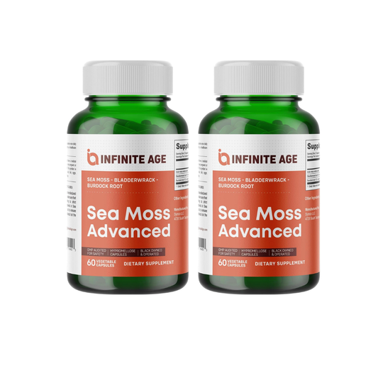 INFINITE AGE 1250mg Sea Moss Advanced Superfood Capsules – 60 Count
