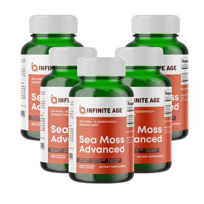 INFINITE AGE 1250mg Sea Moss Advanced Superfood Capsules – 60 Count