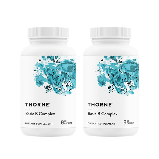 Thorne Basic B Complex, 8 Active B Vitamins & Choline, 60 Capsules