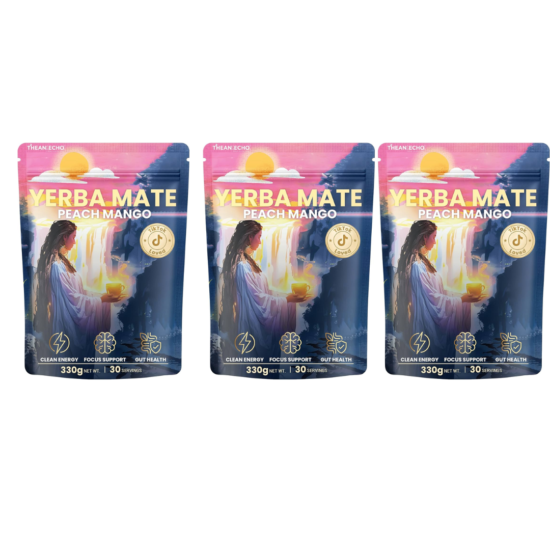 Yerba Magic Yerba Mate Energy Drink – Peach Mango – Gut Health – 30 Servings