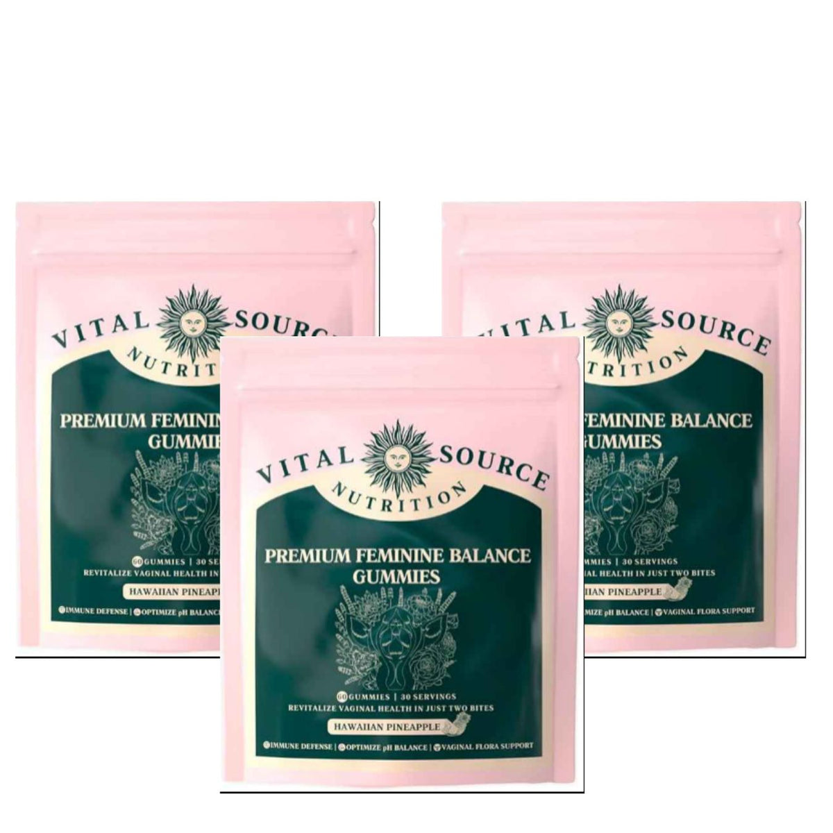 Vital Source Nutrition Premium Feminine Balance Gummies – 60 Gummies
