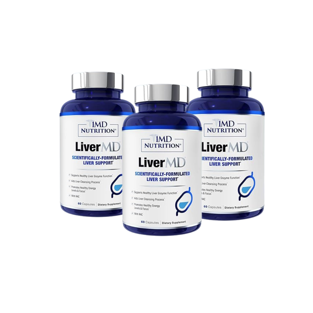 1MD Nutrition LiverMD – Advanced Liver Support Supplement (60 Capsules)