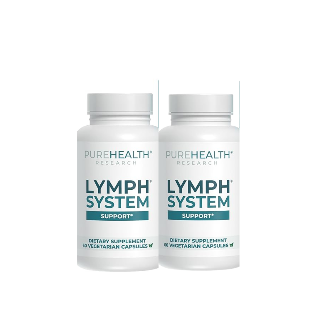 PUREHEALTH RESEARCH Lymph System Support – Lymphatic Drainage Supplement (60 Capsules)
