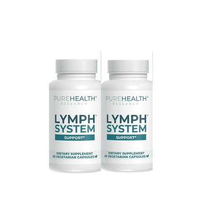 PUREHEALTH RESEARCH Lymph System Support – Lymphatic Drainage Supplement (60 Capsules)