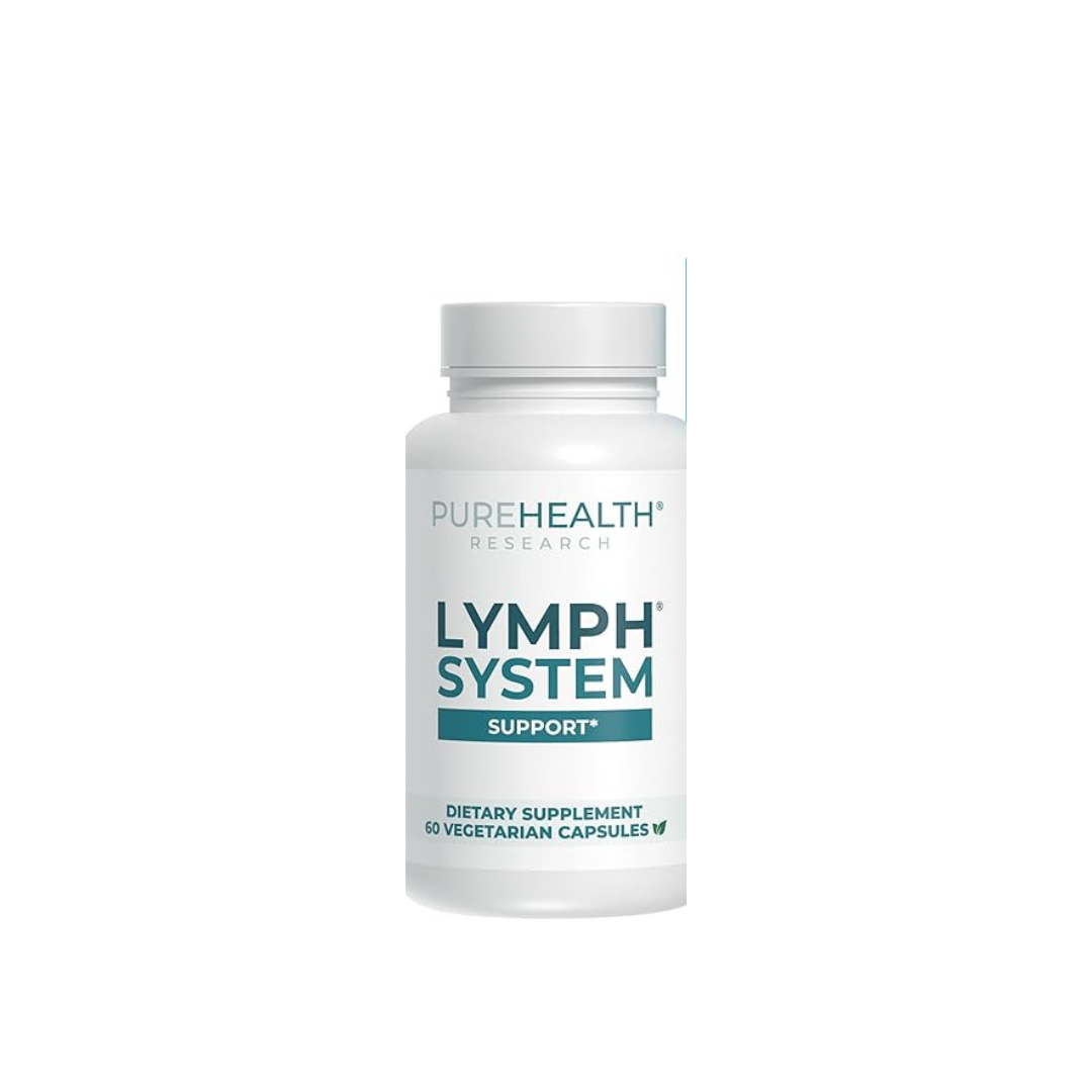PUREHEALTH RESEARCH Lymph System Support – Lymphatic Drainage Supplement (60 Capsules)