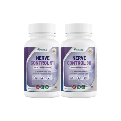 Nerve Control 911 – Natural Plant-Based Nerve Health Supplement (60 Capsules)
