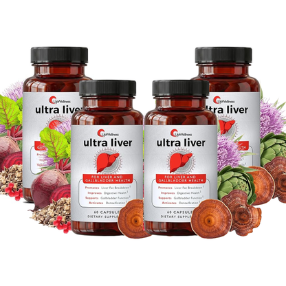 UpWellness Ultra Liver Supplement – Advanced Liver &amp; Gallbladder Support with TMG, NAC &amp; Milk Thistle (60 Capsules)