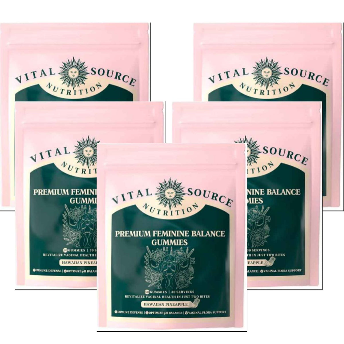 Vital Source Nutrition Premium Feminine Balance Gummies – 60 Gummies