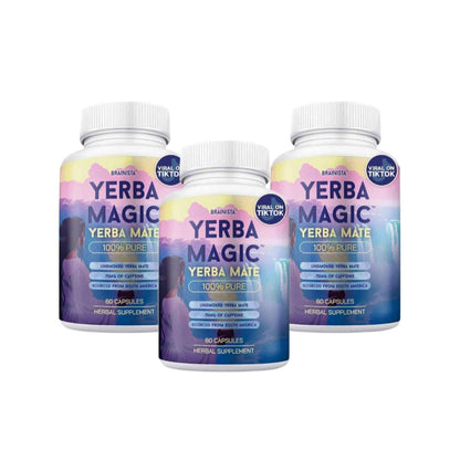 Yerba Mate Capsules, Yerba Magic, Pure Extract, 75mg Caffeine, 60 Count