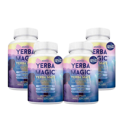 Yerba Mate Capsules, Yerba Magic, Pure Extract, 75mg Caffeine, 60 Count