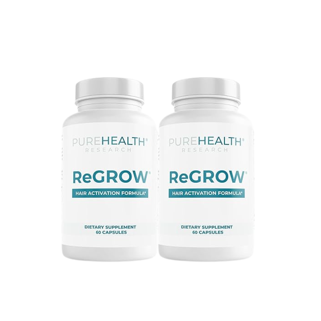 PUREHEALTH RESEARCH ReGrow Hair Growth Vitamins (60 Capsules)