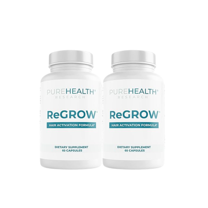 PUREHEALTH RESEARCH ReGrow Hair Growth Vitamins (60 Capsules)