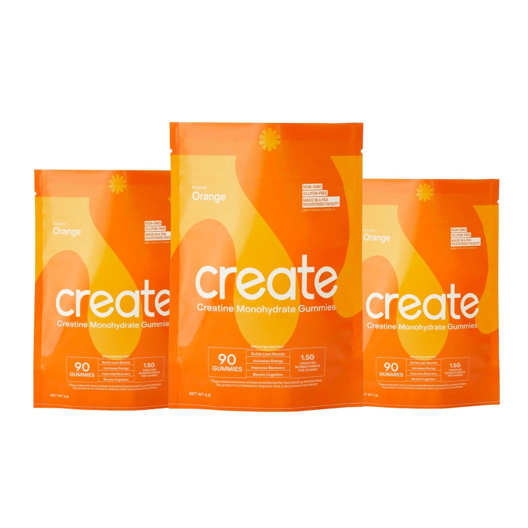 Create Creatine Monohydrate Gummies – Delicious, Convenient Supplement for Strength, Focus & Daily Wellness - EA Supplements