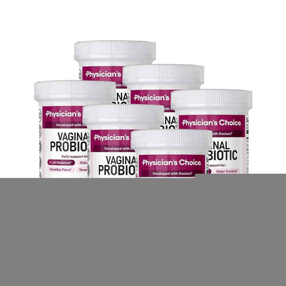 Pack of 6 Physician's CHOICE Vaginal Probiotics for Women, pH Balance & Odor, 30ct