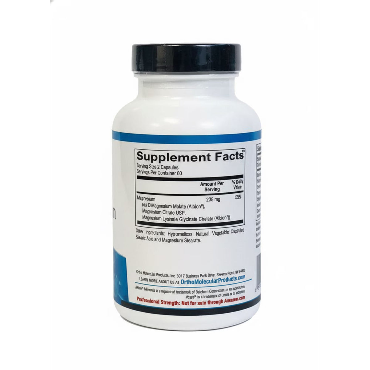 Reacted Magnesium (120 ct) by Ortho Molecular Products – Highly Absorbable Magnesium Support for Muscle, Nerve &amp; Energy Health