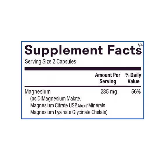 Reacted Magnesium (120 ct) by Ortho Molecular Products – Highly Absorbable Magnesium Support for Muscle, Nerve &amp; Energy Health