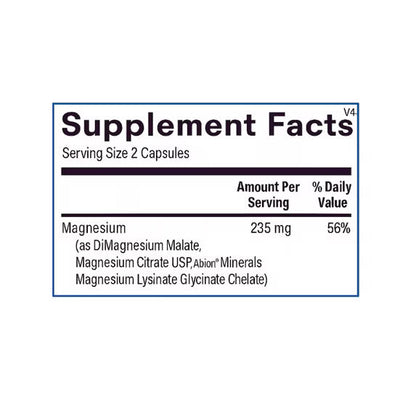 Reacted Magnesium (120 ct) by Ortho Molecular Products – Highly Absorbable Magnesium Support for Muscle, Nerve &amp; Energy Health