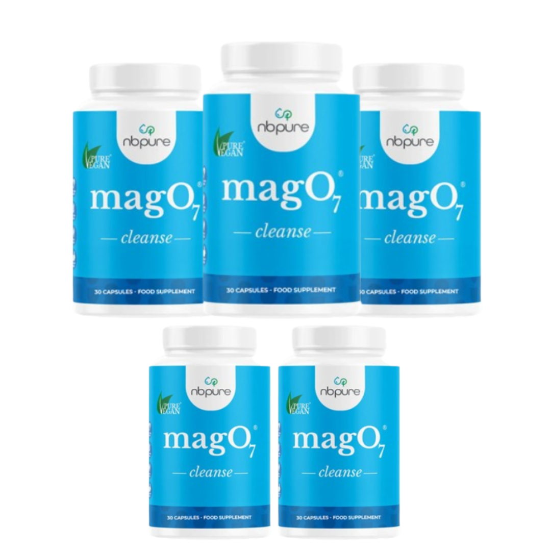 NB Pure Magnesium & Potassium Cleanse Capsules – 180 Count | Digestive & Gentle Nighttime Cleanse
