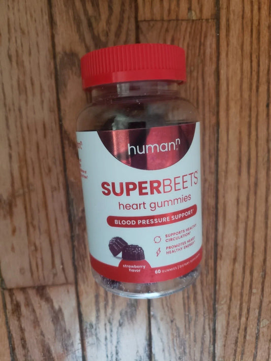 HUMANN Beet Root Strawberry Gummies – 500mg Daily Heart & Cardiovascular Support Supplement