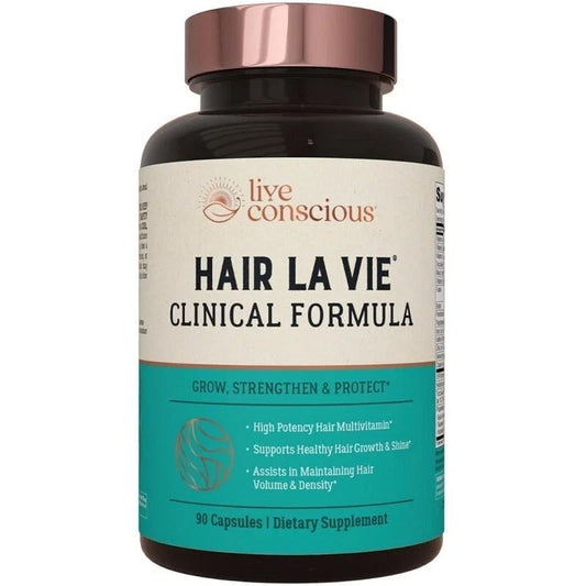 Live Conscious Hair Growth Capsules 90 Count | Natural Hair Loss Support for Men & Women | Hair Thickening Supplement