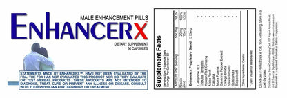 ENHANCERX Enhance RX Male Enhancement Pills – 30 Capsules | Performance, Stamina & Vitality Support Supplement for Men