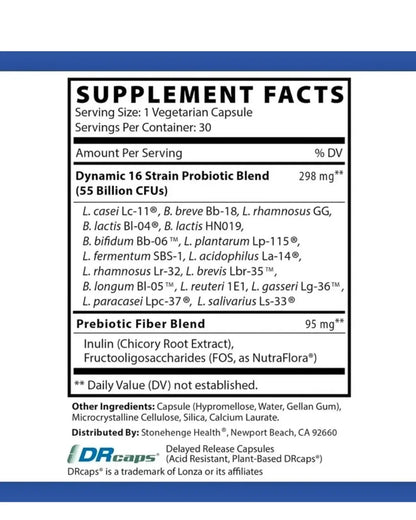 Dynamic Biotics Stonehenge Probiotic – Digestive, Gut & Immune Support Supplement