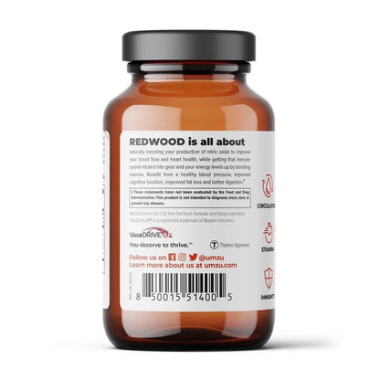 UMZU Redwood – Nitric Oxide & Advanced Circulatory Support Formula (Pack of 2)