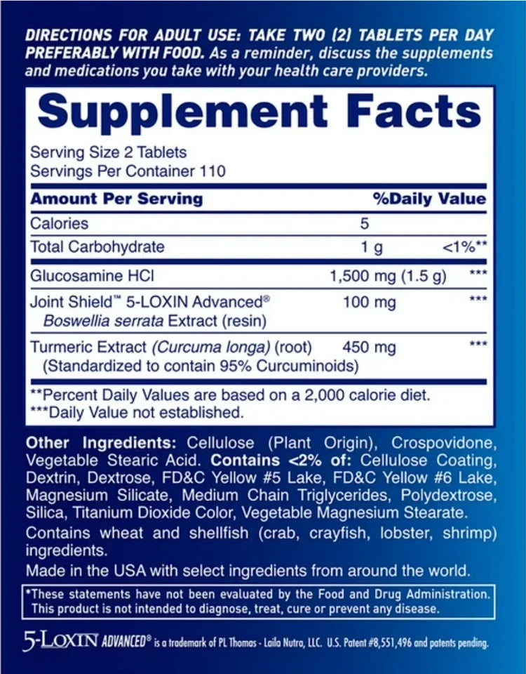 Osteo Bi-Flex Triple Strength Turmeric Joint Health Supplement – 220 Count for Advanced Joint Comfort & Mobility