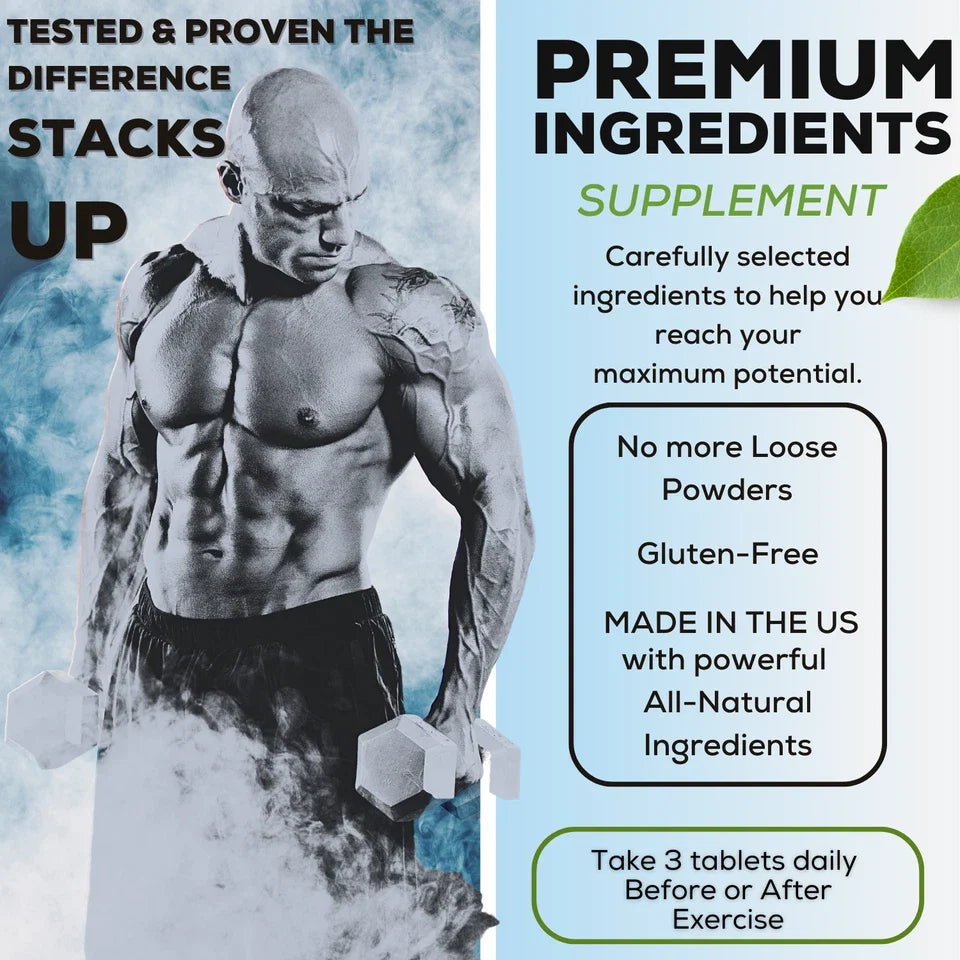 Nitric Oxide L-Arginine Pre Workout +Testosterone Booster,Muscle Pill,Amino Acid