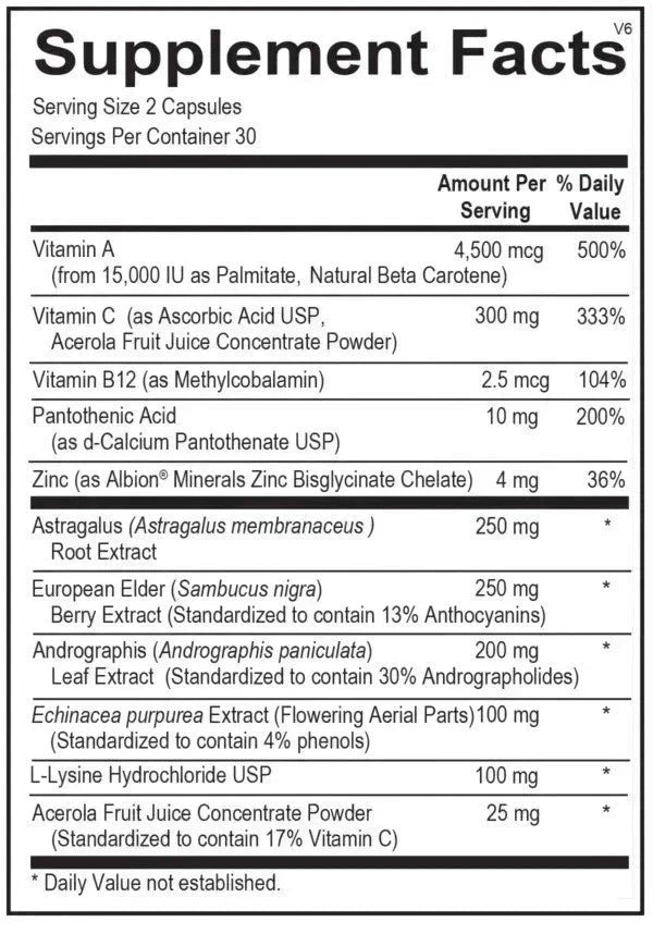 Viracid Immune Support Supplement – 60 Capsules | Daily Immune Health Support