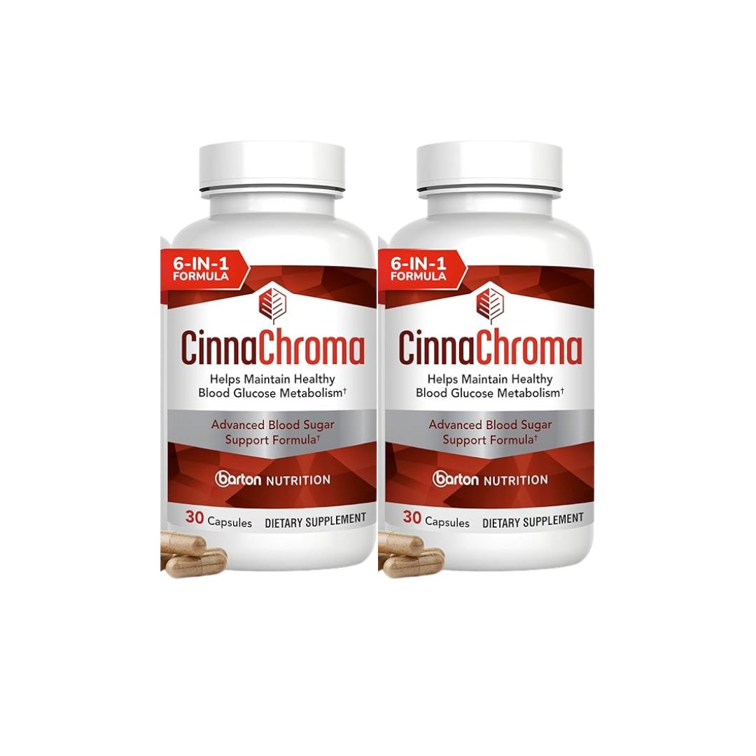 CinnaChroma Capsules – Advanced Cinnamon Supplement for Blood Sugar Support (30 Capsules – 1 Month Supply)