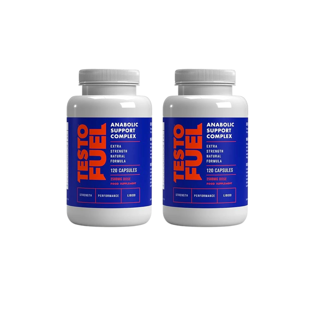 TestoFuel 120 T-Booster Pills – Natural Testosterone Support for Strength, Energy &amp; Muscle Growth